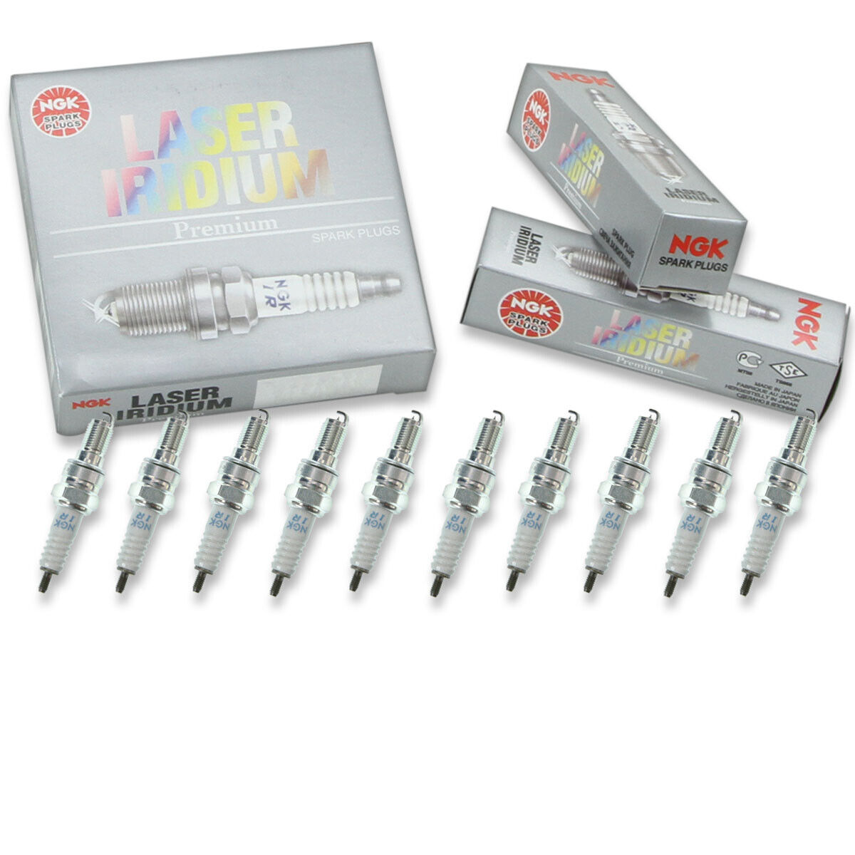 10 pc NGK 6966 IMR9A-9H Laser Iridium Spark Plugs for VUH27Z IUH27D rk