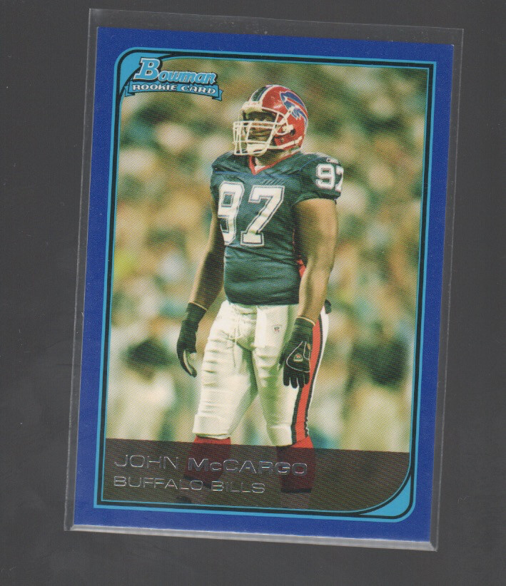 JOHN McCARGO 2006 BOWMAN BLUE ROOKIE CARD #233 /500