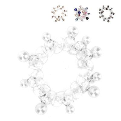 Frauen Spiral Hair Ties Bunte Bead Coil Hair Ties Telefon Cord Ponytail Hold LIF