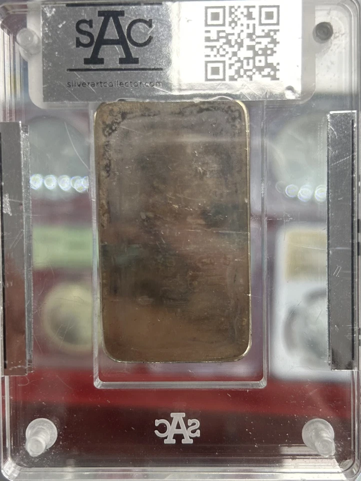 Sharps Pixley Bullion Brokers W/ Logo 1971 1 ozt. SAC .999 FS Art Bar - Image 2 of 2