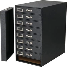 Elegant Black Jewelry Storage Organizer - 9 Trays, Sleek Design