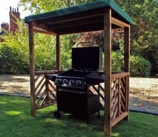 2m x 1.7m BBQ Shelter Weather Canopy Shelter Gazebo Large Patio Arbour Pergola