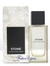 BATH & BODY WORKS STONE COLOGNE SPRAY FOR MEN 3.4 OZ *NEW IN BOX*