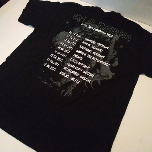 IRON MAIDEN Unused 2011 T SHIRT tour - Picture 9 of 9