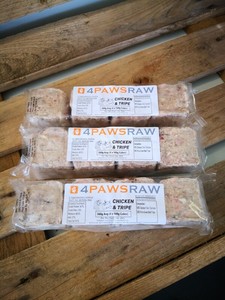 chicken and tripe raw dog food