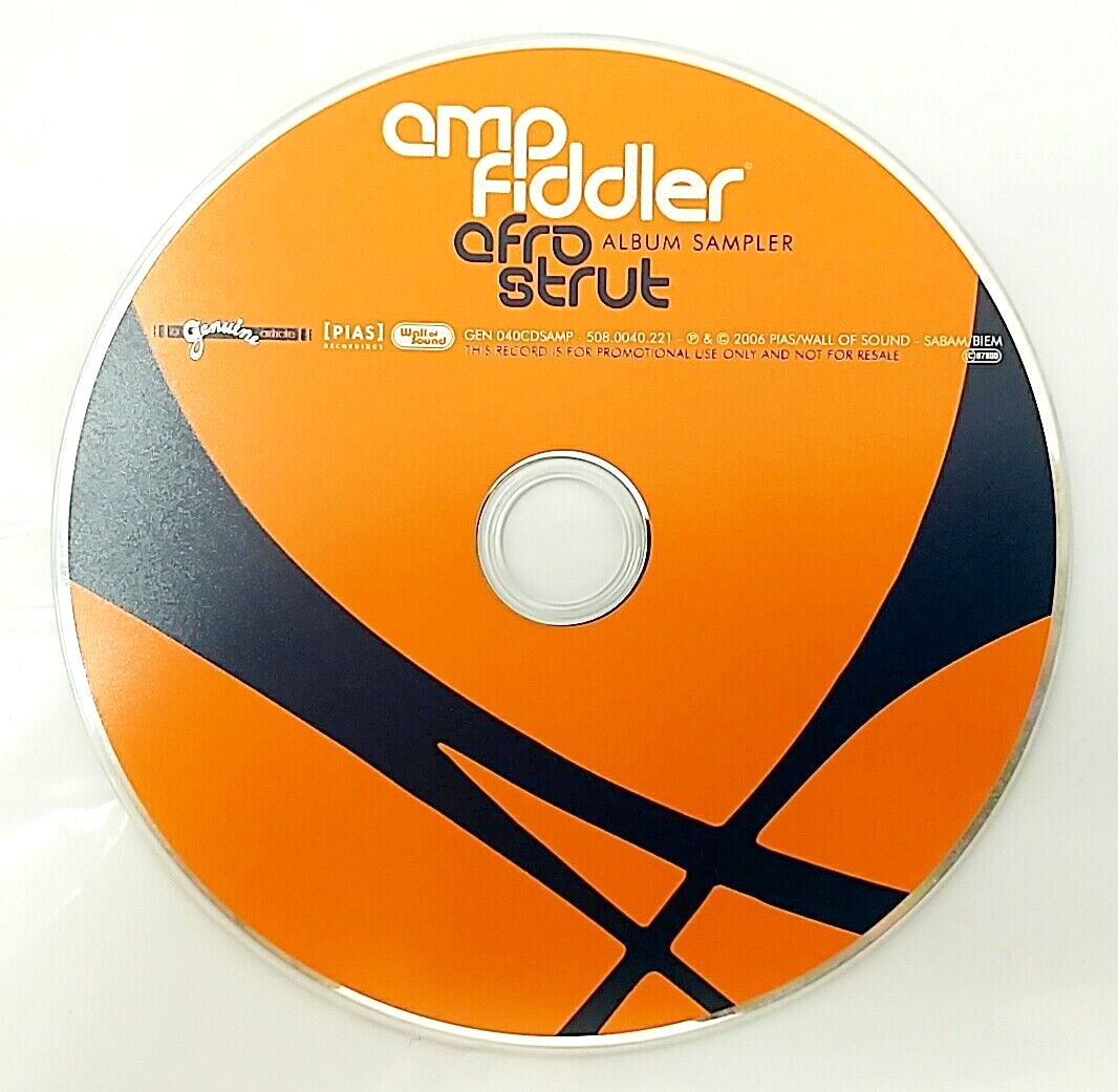 CD) Amp Fiddler – Afro Strut, Promo, Sampler, GEN 040CDSAMP, 5