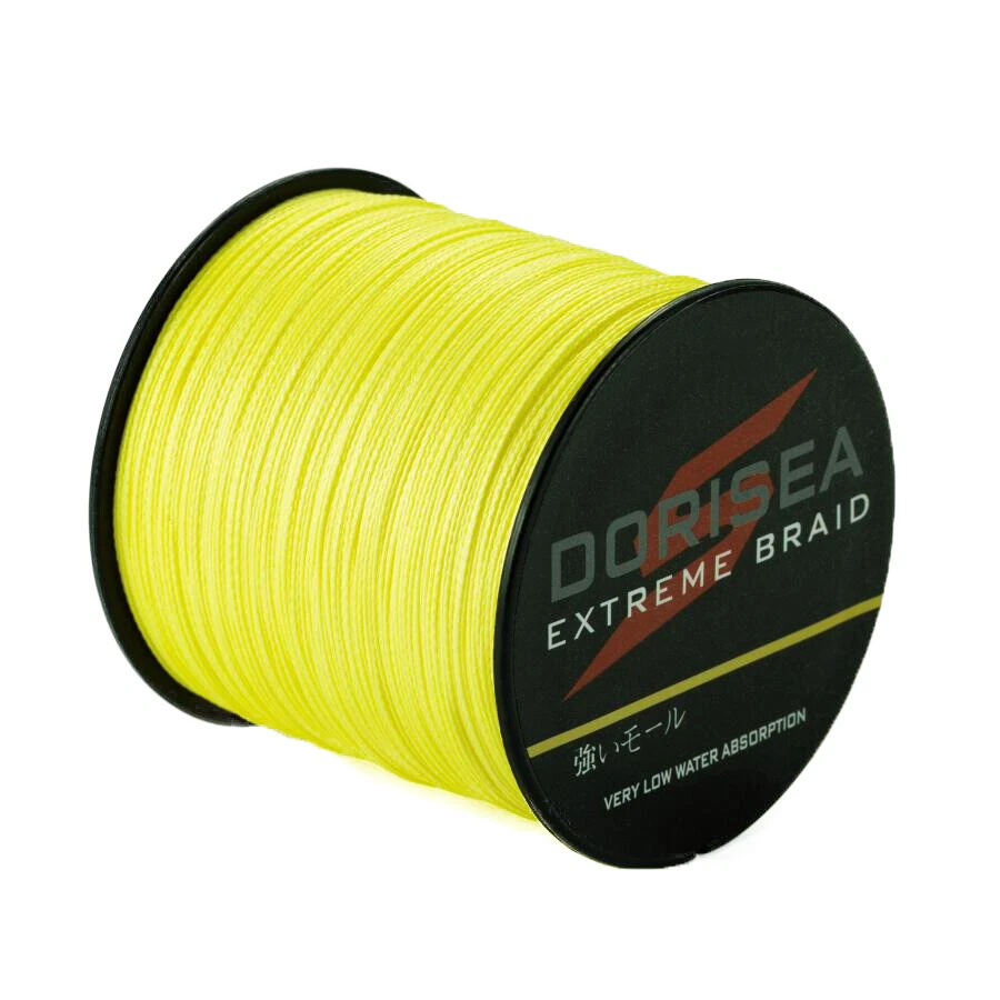 DORISEA Jaune 100M-2000M 6LB-500LB Ligne de pêche tressée Dynema Braided Line - Photo 2/4