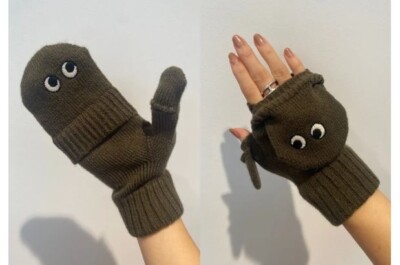 UNIQLO ANYA HINDMARCH HEATTECH Knitted Mittens Gloves new Japan 2024 470093