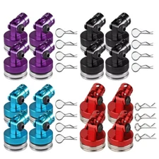 4Pcs Magnetic Invisible Body Post Mount with R clips for 1/10 RC Car HSP Kits US