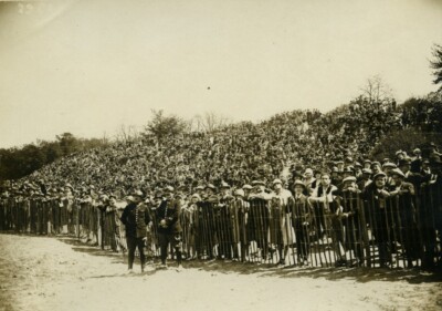Frankreich Luftfahrt Treffen in Vincennes Zuschauer Menge altes Foto Rolle 1929