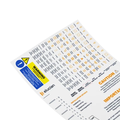 CLICK Elucian CULAB1 Consumer Unit Fuse Board Sticker Set