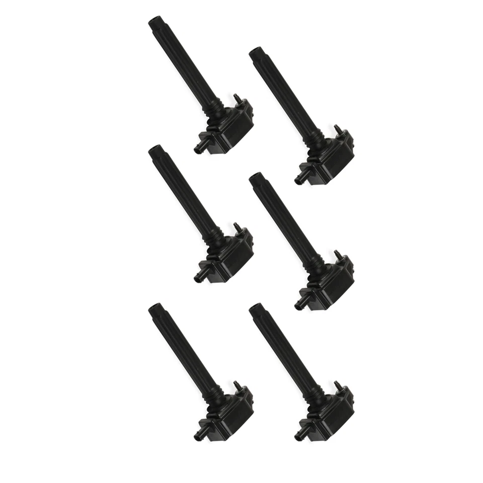 Paquete de 6 bobinas de encendido MSD negras para Chrysler, Dodge, Jeep, RAM V6 2011-21 Foto 2 de 4