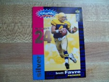 BRETT FAVRE '95 GREEN BAY PACKERS UPPER DECK C6 SILVER CRASH THE GAME INSERT HOF