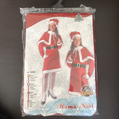 Weiblicher Weihnachtsmann/Mama Noel Kostüm neu mit Etikett