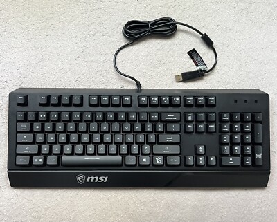 MSI Vigor GK20 Gaming Keyboard Black NEW US Layout