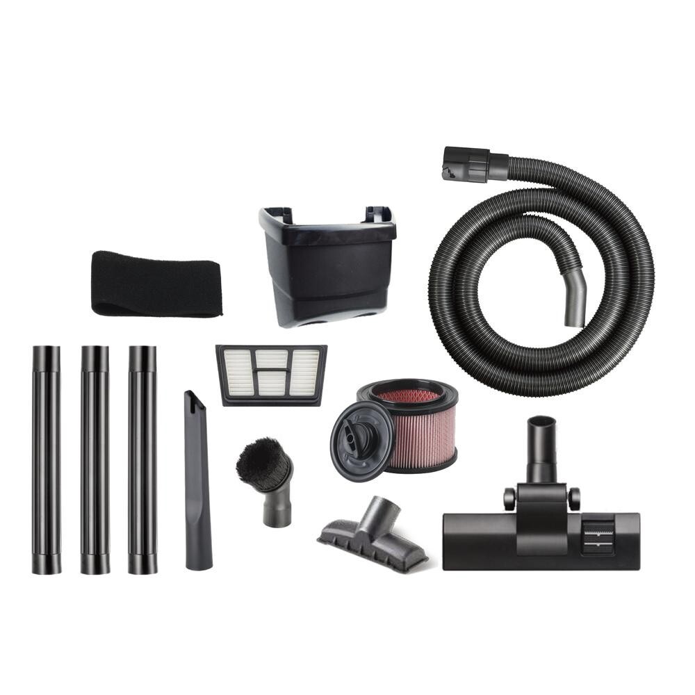 17" Black Green Polypropylene 4 Gallon 5 Peak HP Wet Dry Home Garage Shop Vacuum eBay