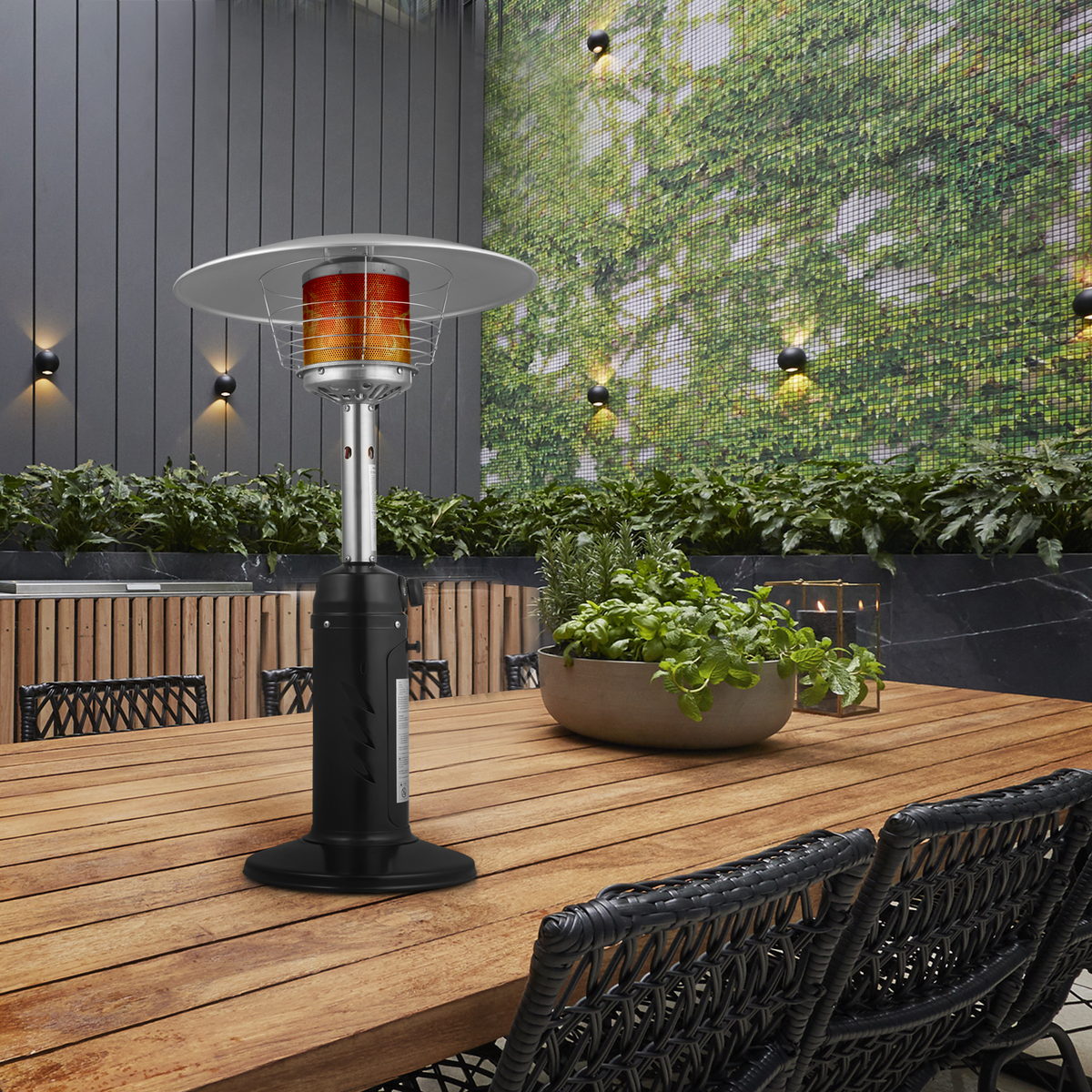 Outdoor Fireplaces Fiammetta Stainless Steel Outdoor Patio Heater