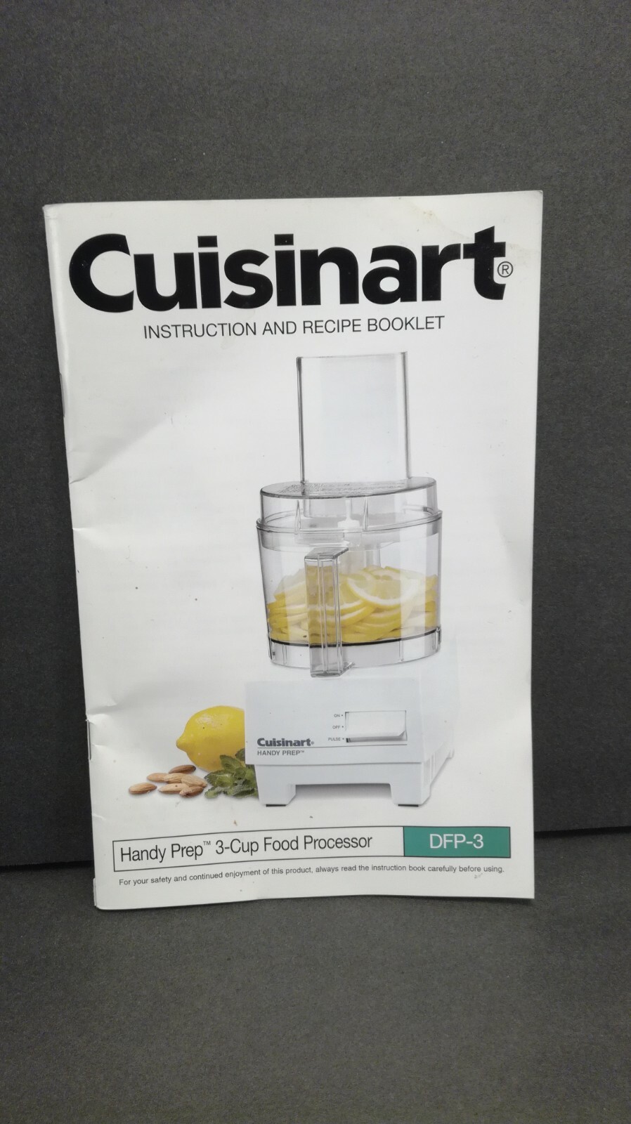 Cuisinart DFP3 Handy Prep Food Processor Replacement Part Manual Only