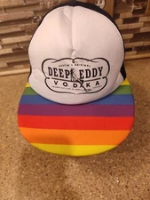Deep Eddy Vodka Trucker Hat Rainbow Color RETRO Design Snapback Cap New w/o Tag