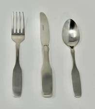 Oneida Paul Revere 3 Piece Child Set Quality 18/8 Stainless