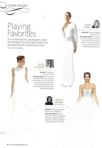 Martha Stewart Weddings Magazine Bridal Gowns Amazing Parties Gift Ideas 2013 - Picture 5 of 12