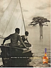 1998 Courvoisier Cognac Print Ad 7.5"x11" Welcome to the State of Courvoisier