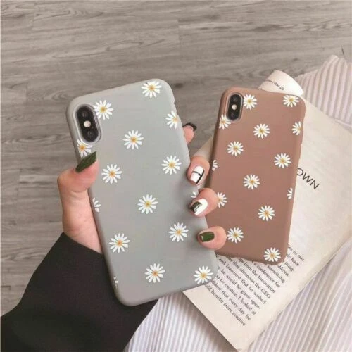 For iPhone 12/11 XS Max XR 8 7 Plus Back Case Cover Matte Shockproof Daisy TPU - Image 2 of 4