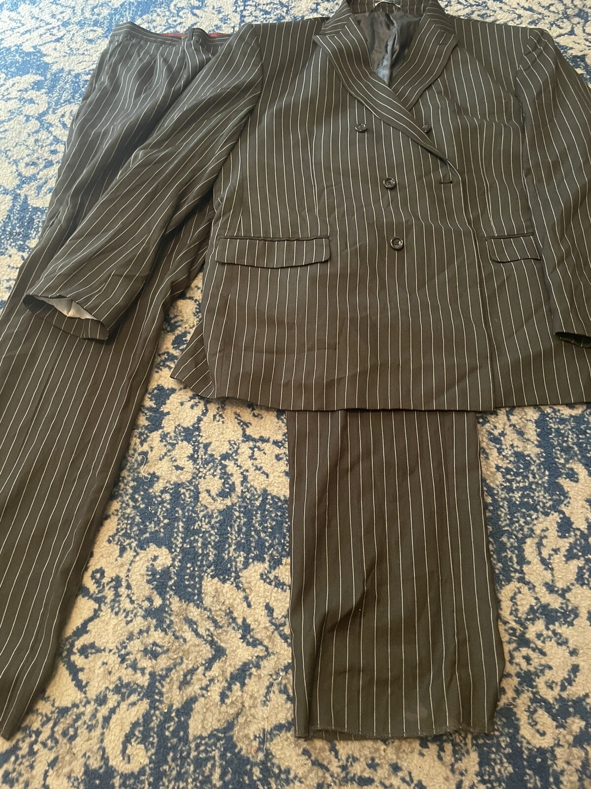 doublebreasted pinstripe suit eBay