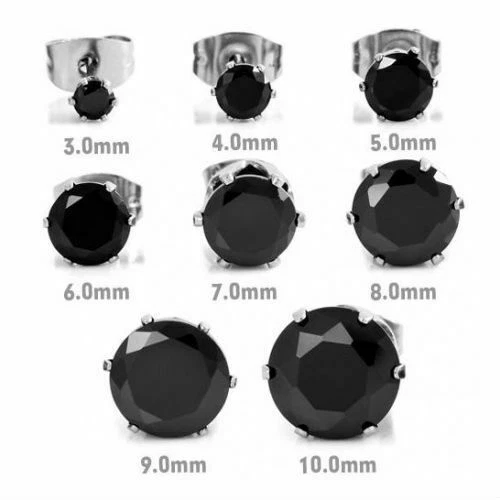 Orecchini da uomo di pietra principale zircone