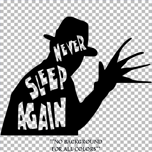 Never Sleep Again #3 sticker VINYL DECAL Cult Classic Horror Movie Slasher Film - Picture 3 of 12
