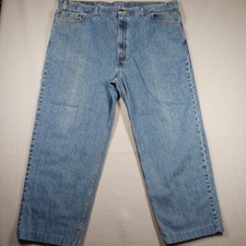 Vintage Levi's Blue Jeans 540 Denim Brown Tab Relaxed Fit Made in USA Men 36x26