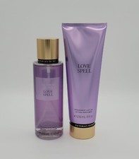 Victoria's Secret Love Spell Body Mist Spray  Body Lotion Set of 2