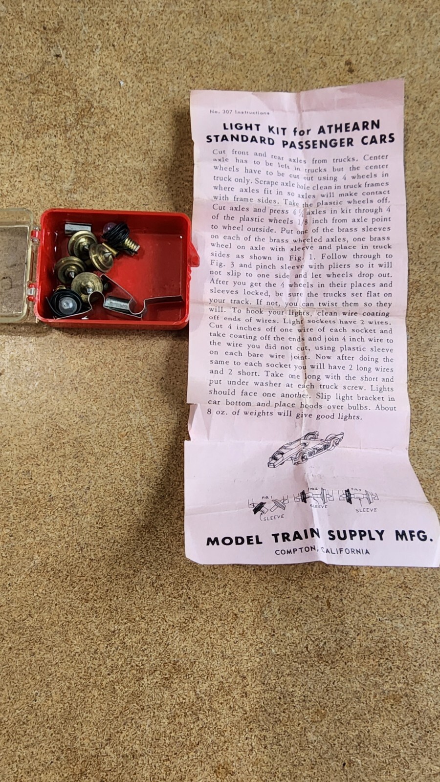 Athearn Standard Passenger Car Light Kit 307 eBay