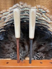 6 - charcoal dymondwood/maple top  Friction Turkey Pot Call Strikers