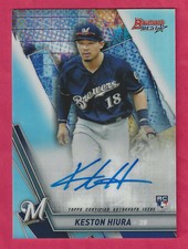 Keston Hiura 2019 Bowman's Best Best of '19 Autographs Refractor #B19KHI Brewers