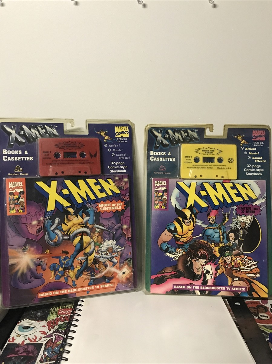 Enter the X-Men Book & Cassette by Mark E Edens 1994 New Vintage