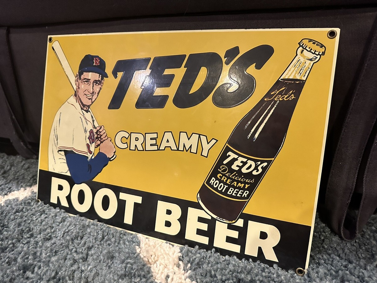 Vintage Ted's 'Williams' Creamy Root Beer Metal Sign | eBay