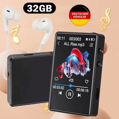32GB Bluetooth MP3 MP4 Player LCD Display HiFi Bass Musik Spieler FM Radio Audio