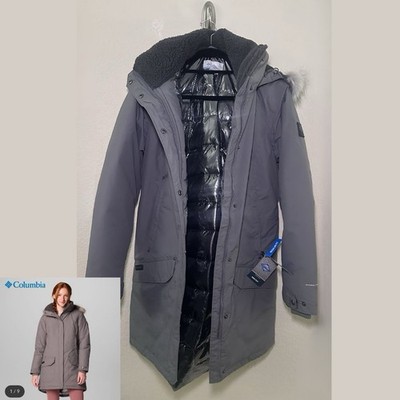 Columbia Icelandite TurboDown II Womens Jacket Black NWT Size Large $350 MSRP