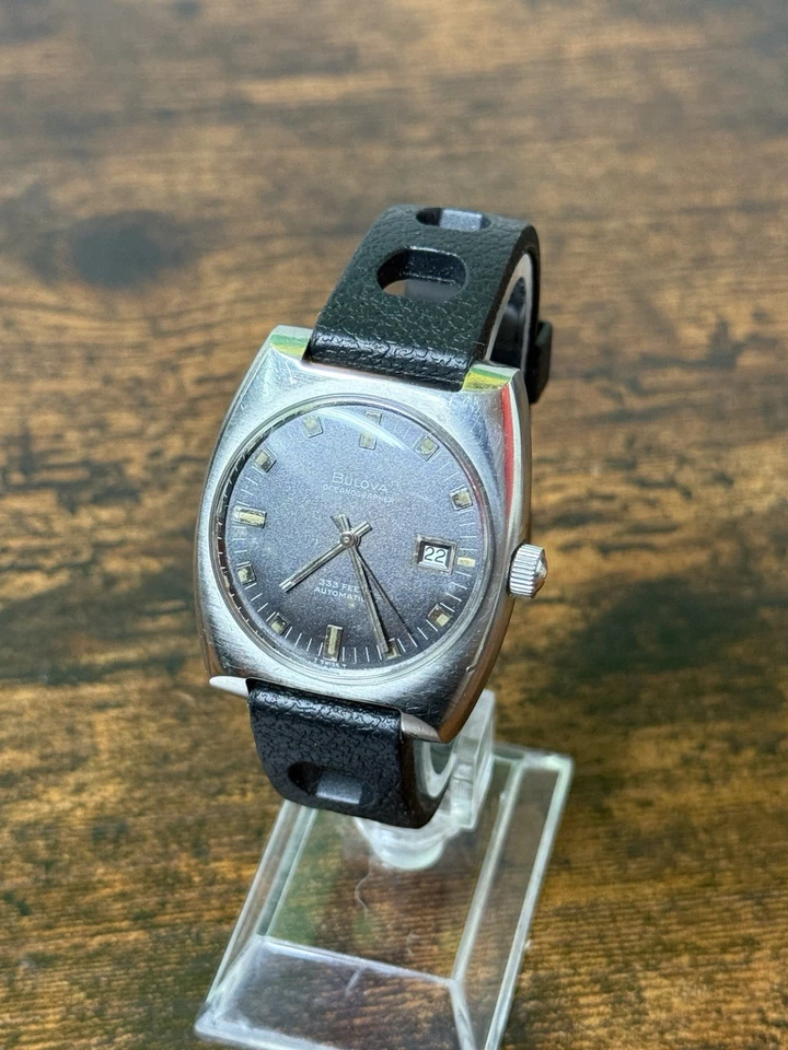 Vintage Bulova Oceanographer Automatic 333 FT 1969 Men's Watch Serviced Running  - Image 4 of 4