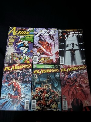 Flashpoint#1-3 and 3 other dc comics  