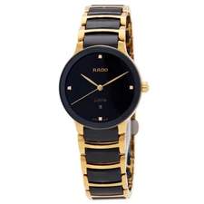 Rado Centrix Diamonds Quartz Black Dial Ladies Watch R30025712