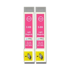 2 Magenta Chiaro Cartuccia d'inchiostro per Epson Stylus Photo PX800FW, PX810FW