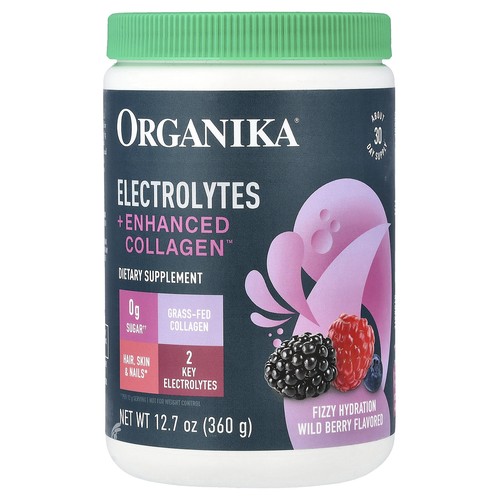 Electrolytes + Enhanced Collagen™, Wild Berry, 12.7 oz (360 g)