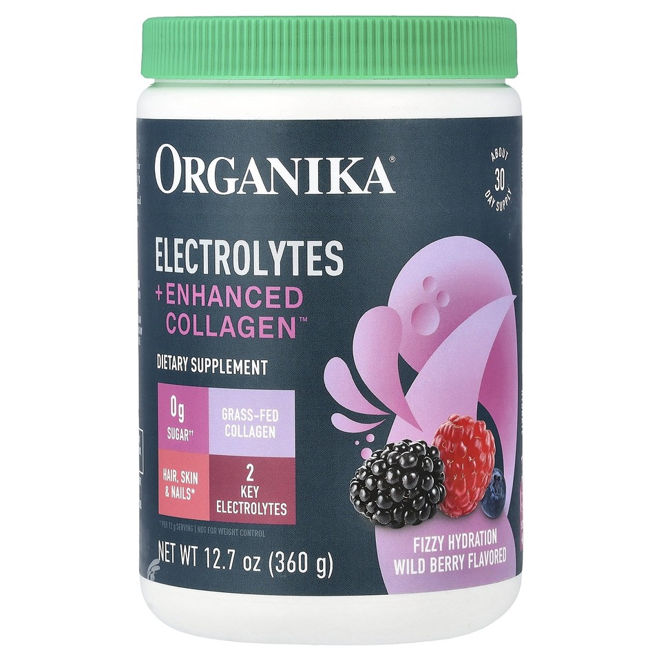 Electrolytes + Enhanced Collagen™, Wild Berry, 12.7 oz (360 g)