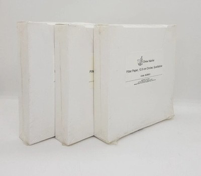 DREW MARINE 610 12.5 CM DIA FILTER PAPER 12.5CM CIRCLES QUALITATIVE / LOT OF 3