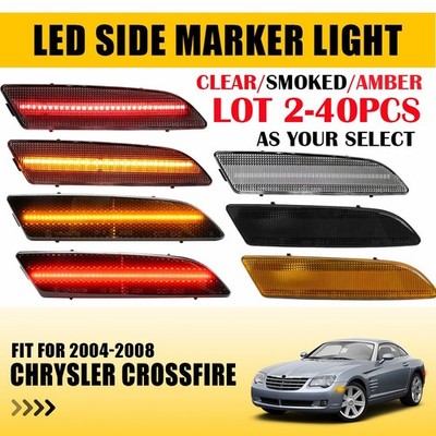2-40X Front Rear Bumper Side Marker Lights For Chrysler Crossfire 04 05 06 07 08