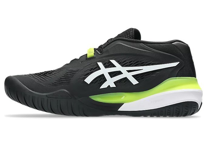 ASICS GEL-RESOLUTION X AC 1041A481 002 Black White Tennis Shoes | eBay