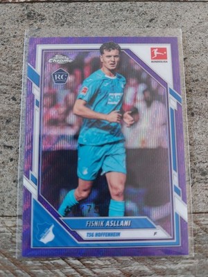 Fisnik Asllani Topps Chrome Bundesliga RC /75 Blue Wave TSG Hoffenheim 2025/26