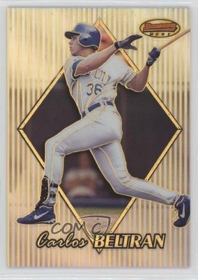 1999 Bowman's Best Refractor 160/400 Carlos Beltran #107 6e0